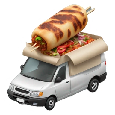 Turkish kebab from car sticker