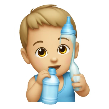 baby drinking bottle sticker