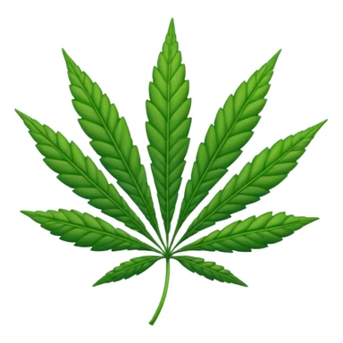 Weed leaf sticker