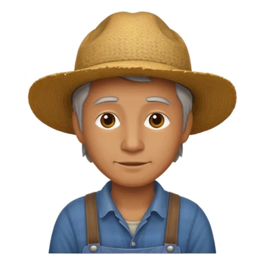  farmer not wear hat sticker