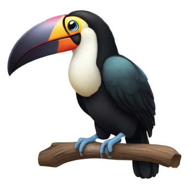 weird toucan asian exotic tropical bird sticker