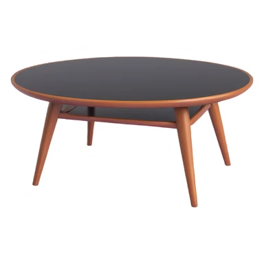Mid century modern coffee table with tapered legs sticker