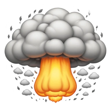 Mushroom cloud of nuke sticker