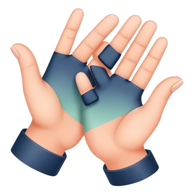 Soft Neutrals → Beige hands + slate blue accents 🌫 Warm Gradient → Peach to mint with gold sparks 🌟 Bold Monochrome → Navy + silver lines 🌌 sticker