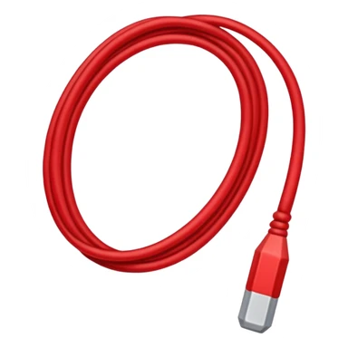 straight red thread  sticker