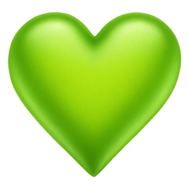 Chartreuse heart sticker