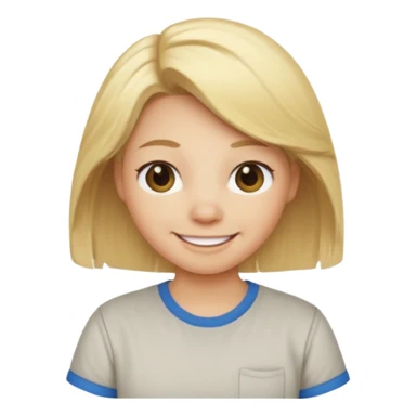 blonde hair animal with shirt sticker