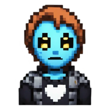 heart pixel art undertale sticker