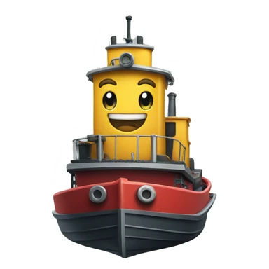 Tractor tugboat sticker