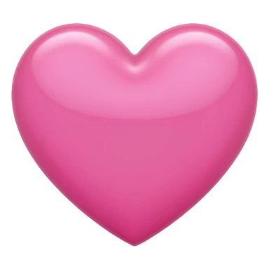 Pink heart with no white elements sticker