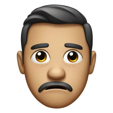 irritated face sticker