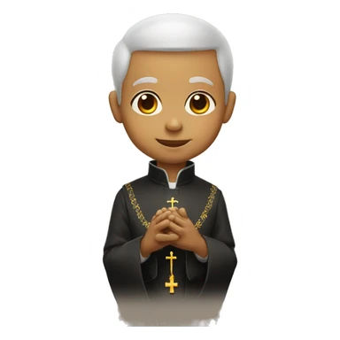priest blessing kid sticker