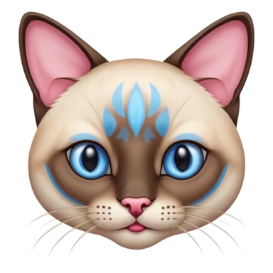 
Siamese cat face sticker