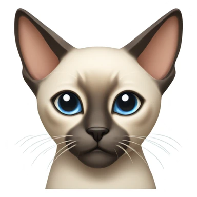 Siamese cat with antlers sticker
