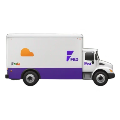 Fedex truck sticker