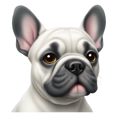 french bulldog blue fur sticker