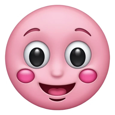 A pink emoji with dizzy eyes sticker