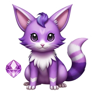 Shiny Furret-Purrloin-Espeon-Hybrid (Full body) sticker