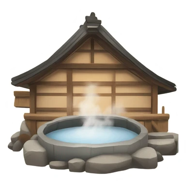 japan hot spring sticker