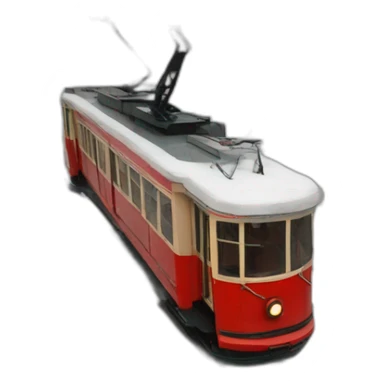 soviet red tram sticker