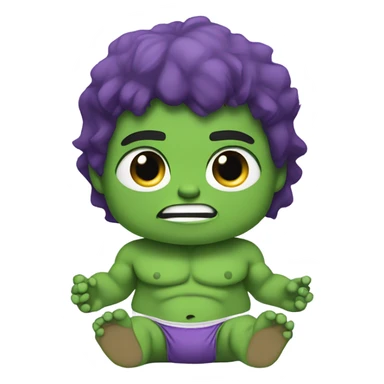 Baby hulk sticker