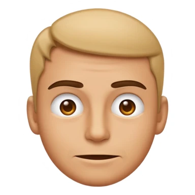 smug face emoji with raised eyebrow sticker