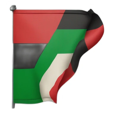 tatty palestine flag sticker