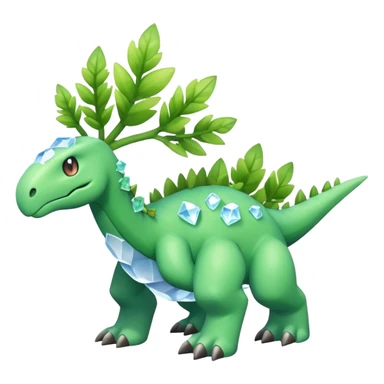 Meganium-Amaura-fakemon (full body) sticker