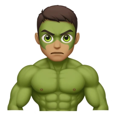 green mutant human sticker