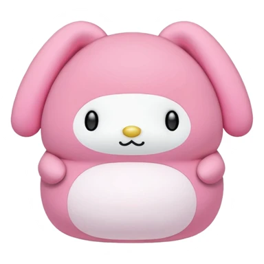 Pink my melody squish mellow  sticker
