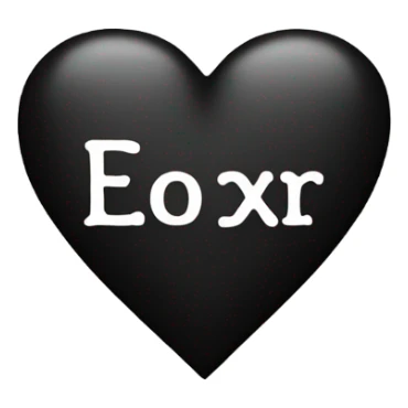 A black heart with the word Desmond written on it sticker