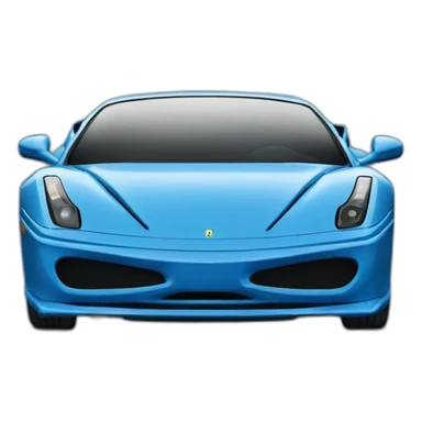 Blue ferrari sticker