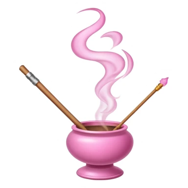 incense pink sticker