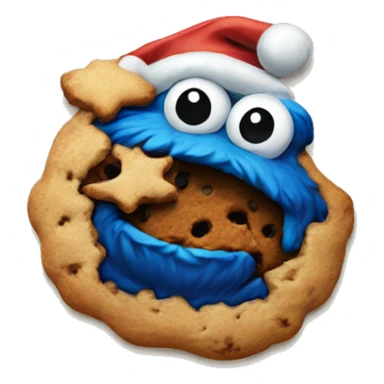 Christmas Cookie monster sticker