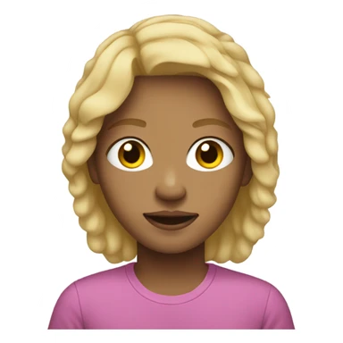 light skin teenager with blond hair sticker
