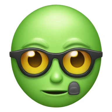 alien playero con lentes de sol sticker