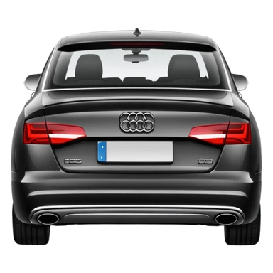 Plakasiz audi a6 arkasi sticker