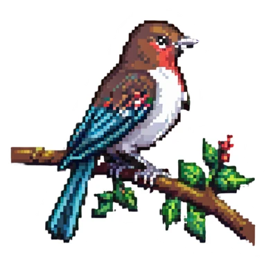 Nightingale bird sticker