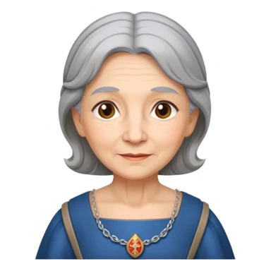 The kind and amiable grandmother in medieval fairy tales sticker