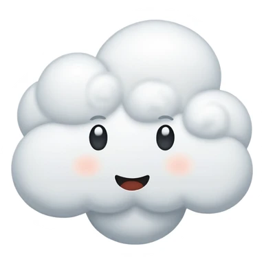 comic think cloud with three dots, no text sticker