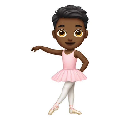 Ballerina boy sticker