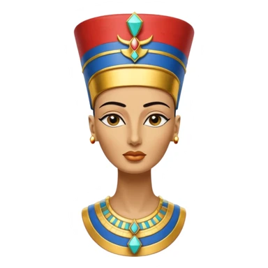 Bust of Nefertiti, no face sticker