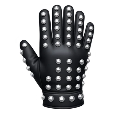 emo black glove with studs sticker
