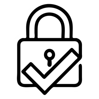 Tick Check, with a security lock  sticker