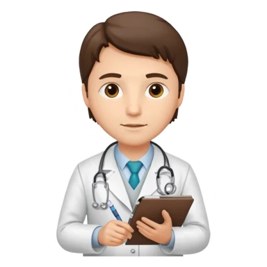 BLOCO DE NOTAS MEDICO ESCREVENDO sticker