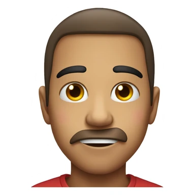 emoji biting lip and colsed eye sticker