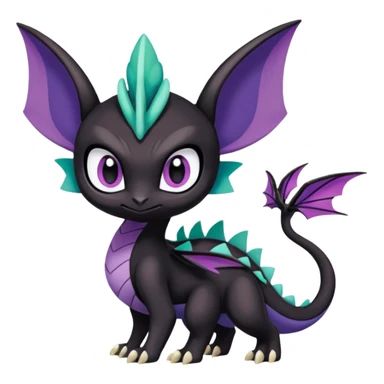 Meloetta-Noibat-Spyro-Toothless-Stitch-Pokémon-Fakémon-creature-hybrid sticker
