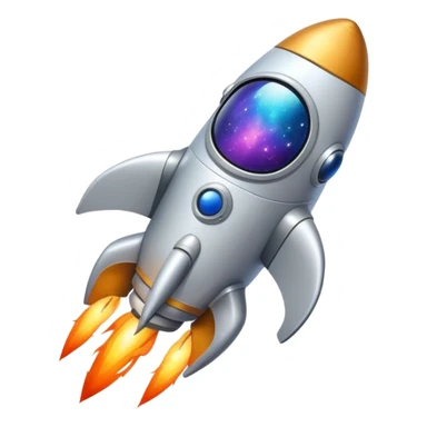 astronaut in a rocket flying through stars sticker