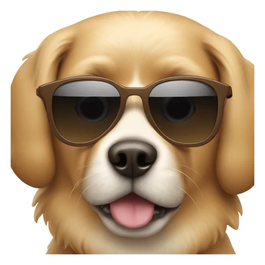 Dog with sun glasses sticker