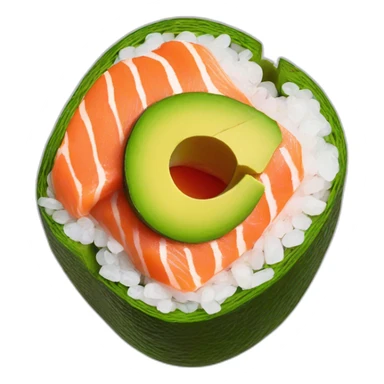 maquis roll salmon avocado sticker